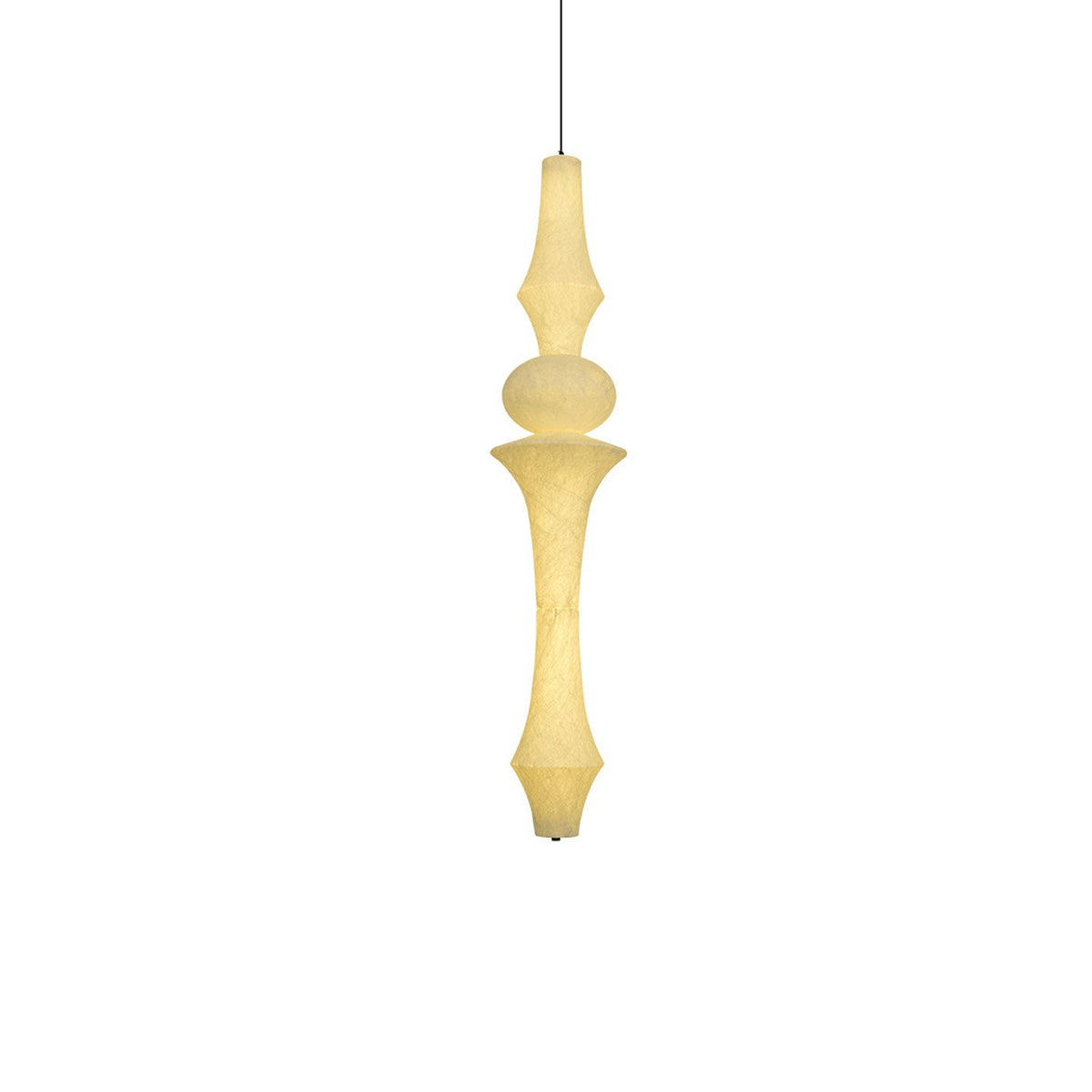 Virelia Sculptural Mulberry Silk Pendant Light