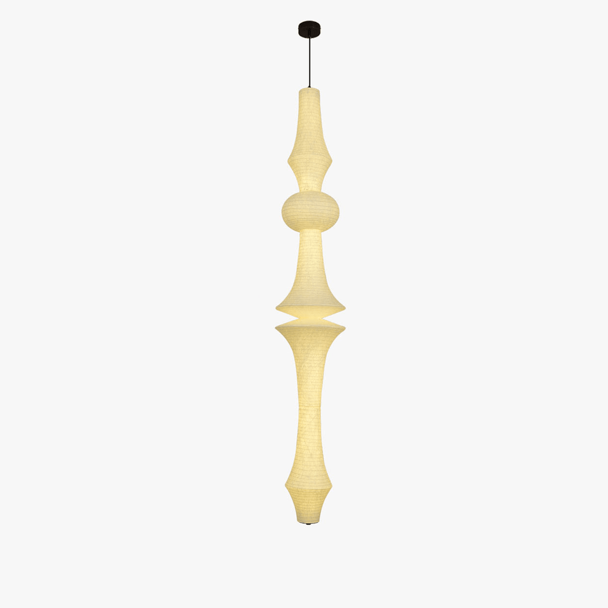 Virelia Sculptural Mulberry Silk Pendant Light