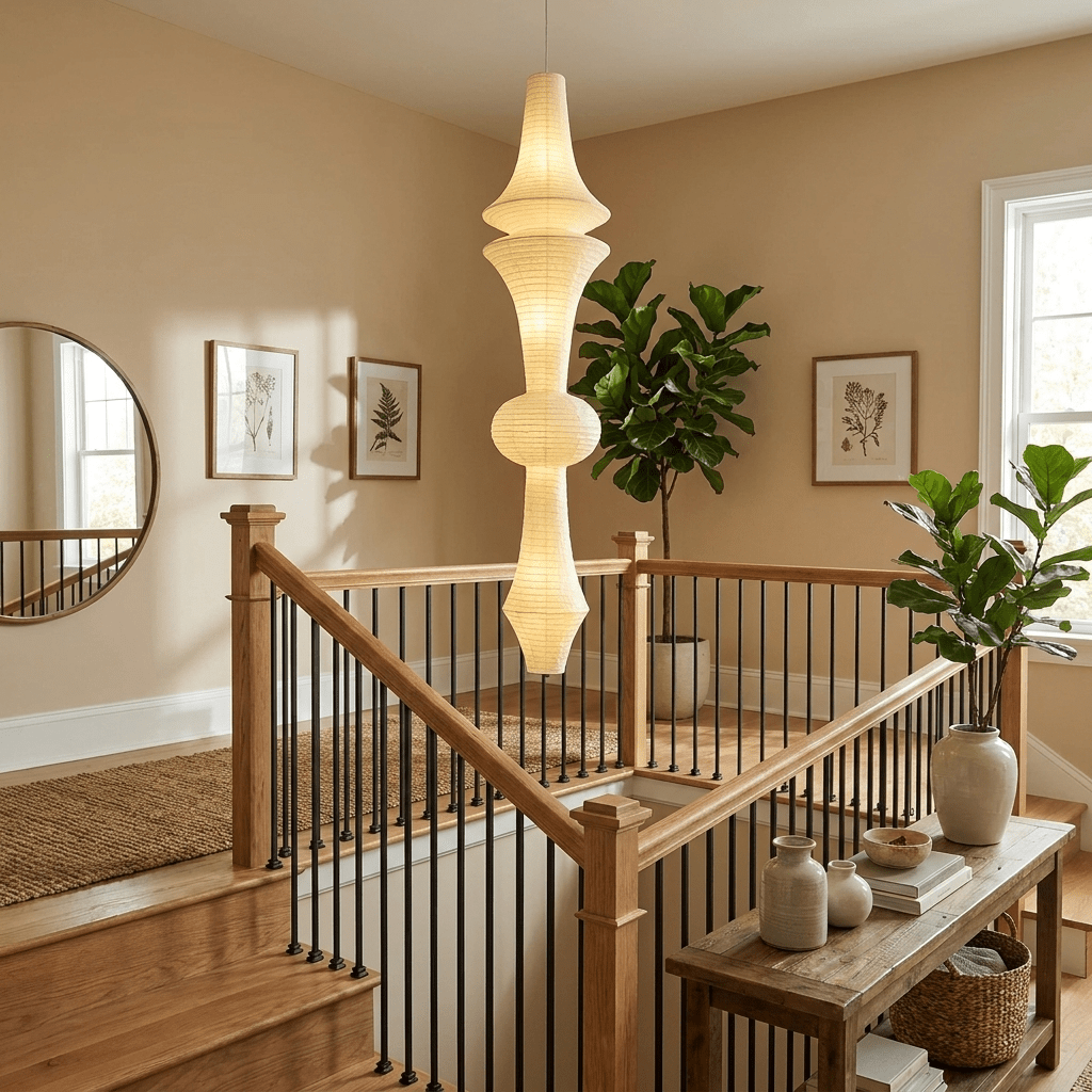 Virelia Sculptural Mulberry Silk Pendant Light
