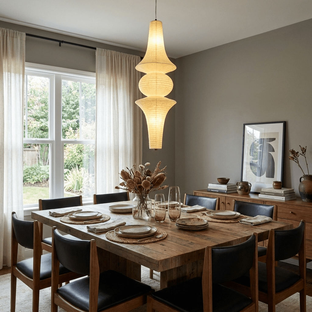 Virelia Sculptural Mulberry Silk Pendant Light