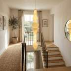 Virelia Sculptural Mulberry Silk Pendant Light
