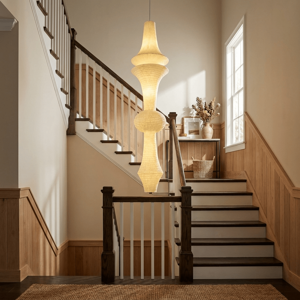 Virelia Sculptural Mulberry Silk Pendant Light
