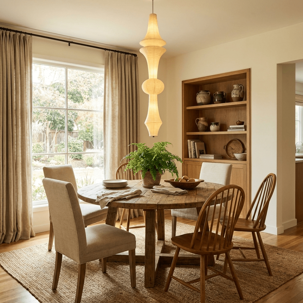 Virelia Sculptural Mulberry Silk Pendant Light