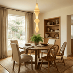 Virelia Sculptural Mulberry Silk Pendant Light