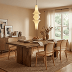 Virelia Sculptural Mulberry Silk Pendant Light