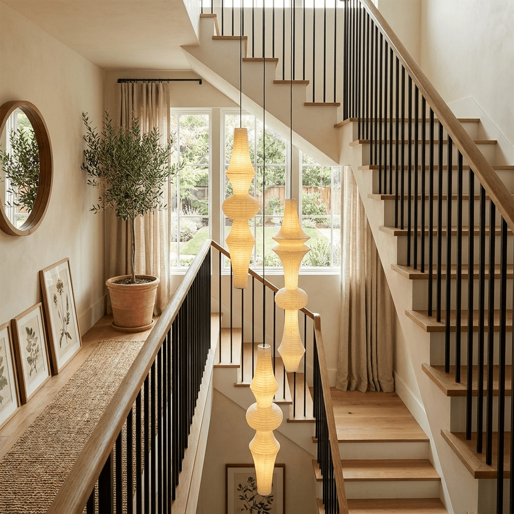 Virelia Sculptural Mulberry Silk Pendant Light