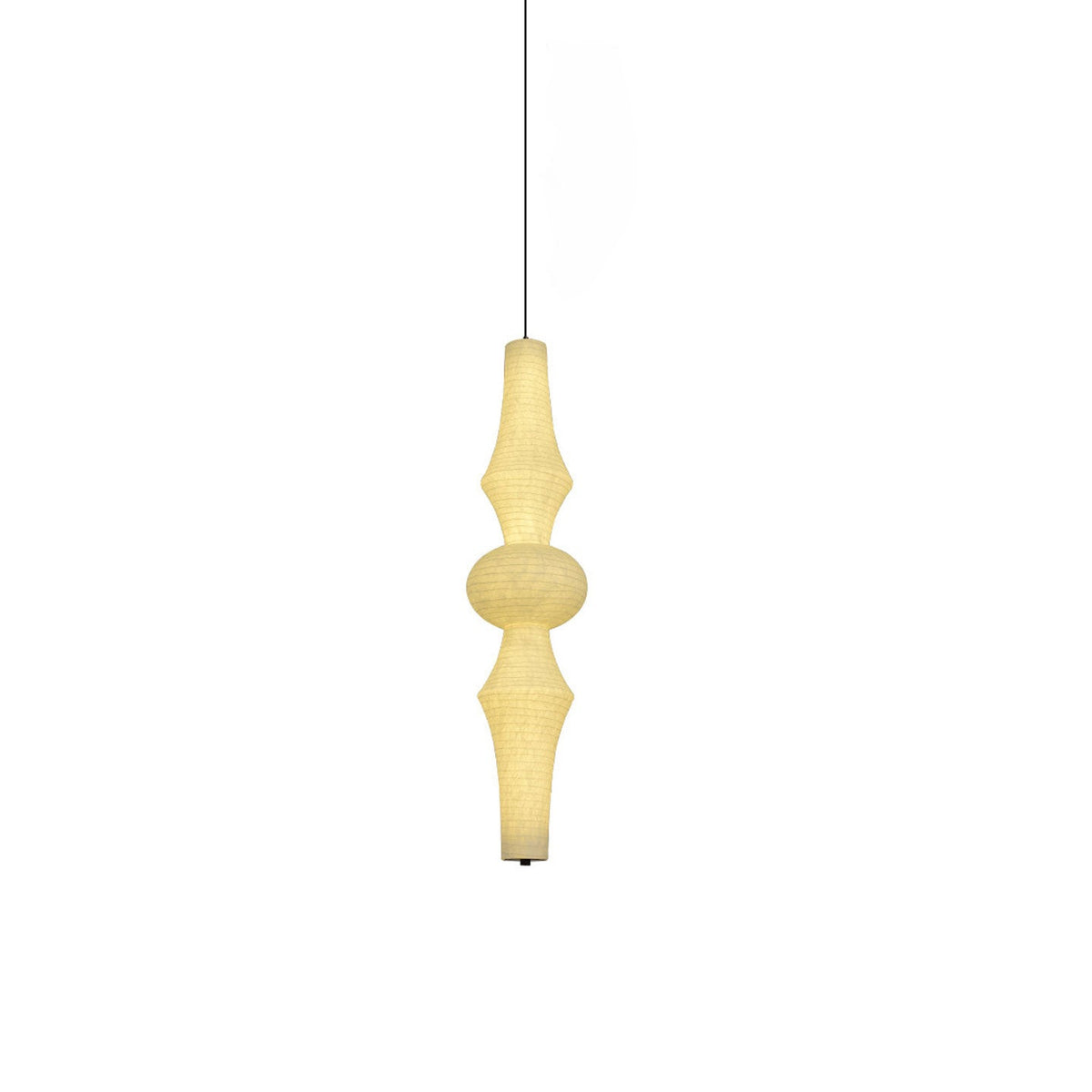 Virelia Sculptural Mulberry Silk Pendant Light