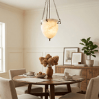 Alabaster Chain Urn Pendant Light