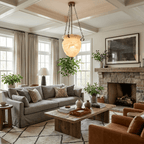Alabaster Chain Urn Pendant Light