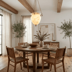 Alabaster Chain Urn Pendant Light