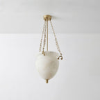 Alabaster Chain Urn Pendant Light