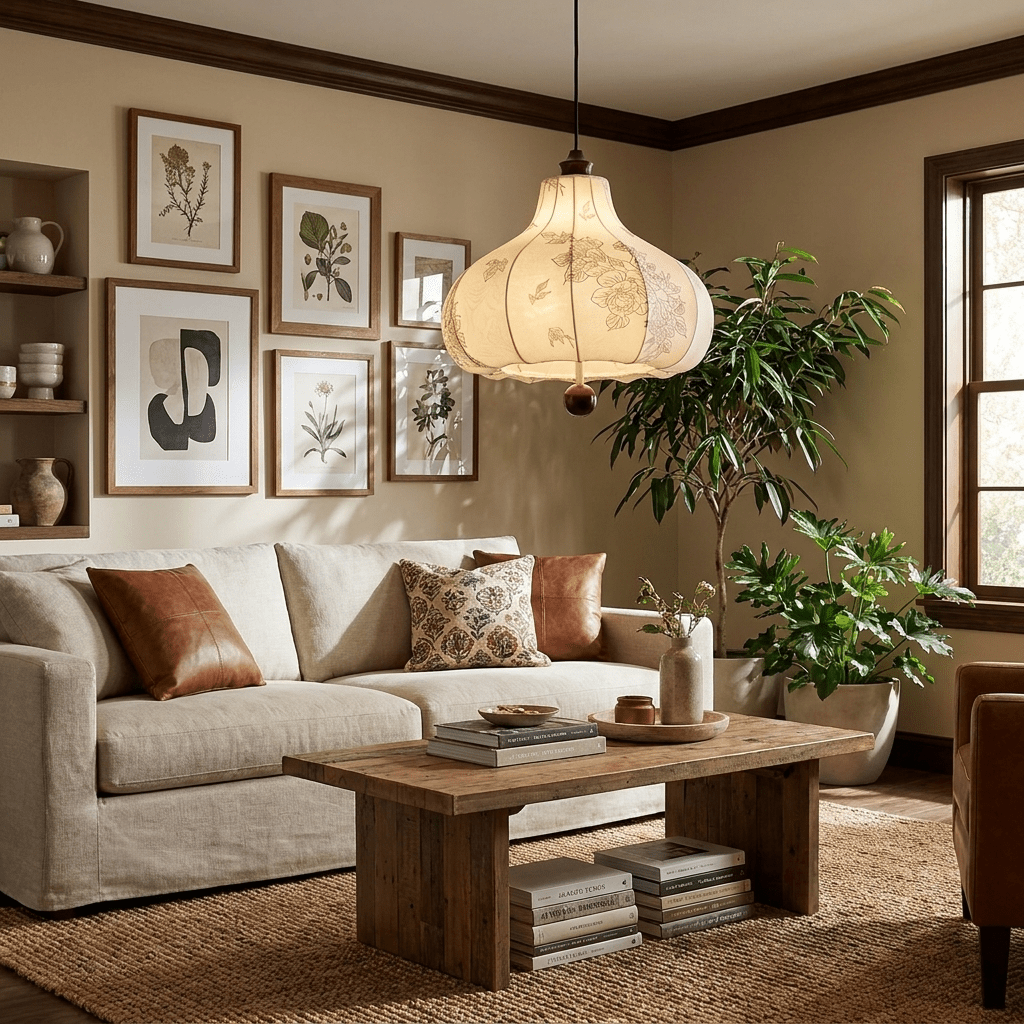 Floral Lantern Pendant Lamp