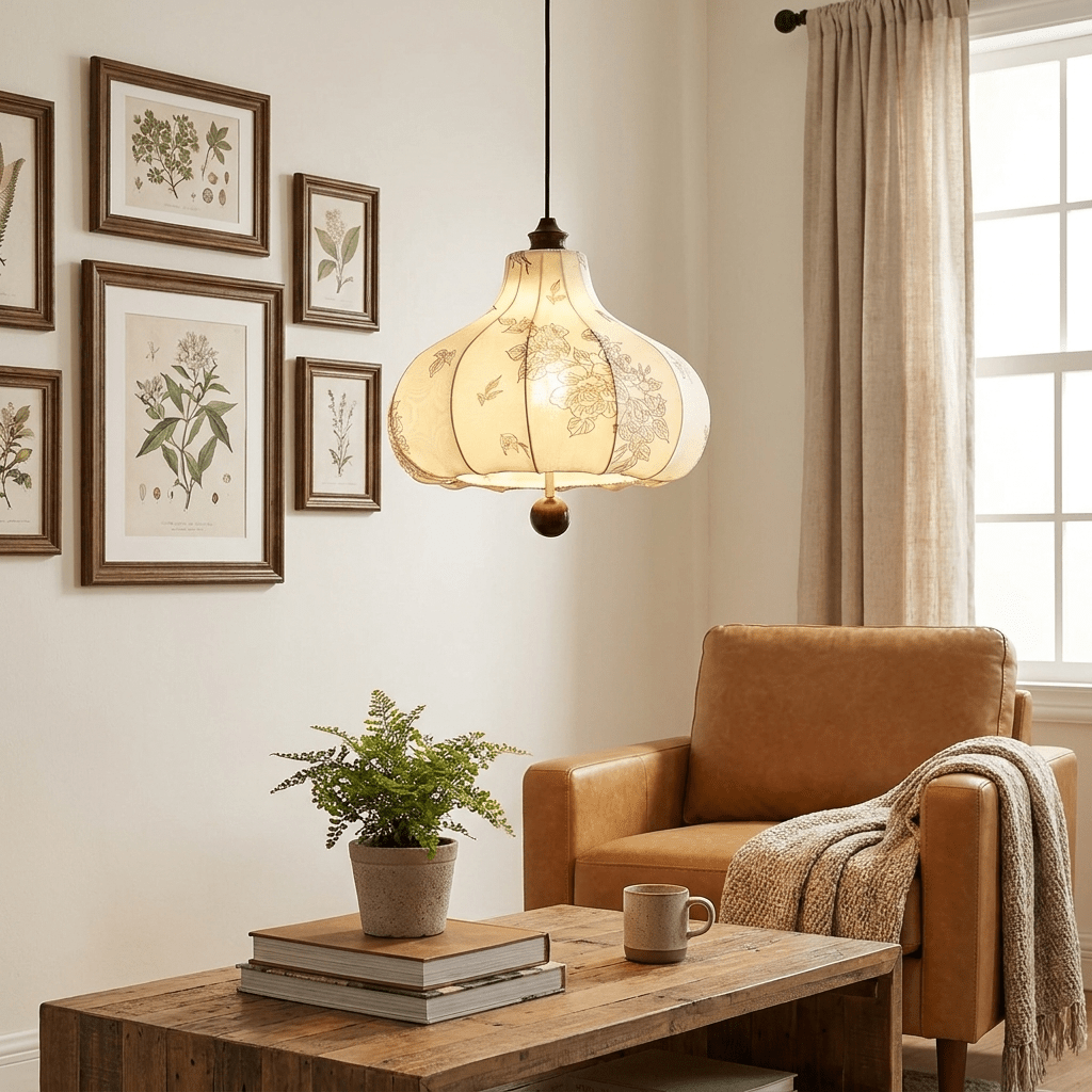 Floral Lantern Pendant Lamp