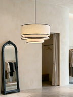 Willow Tiered Linen Pendant Lamp