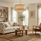 Willow Tiered Linen Pendant Lamp
