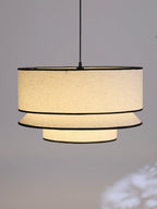 Willow Tiered Linen Pendant Lamp
