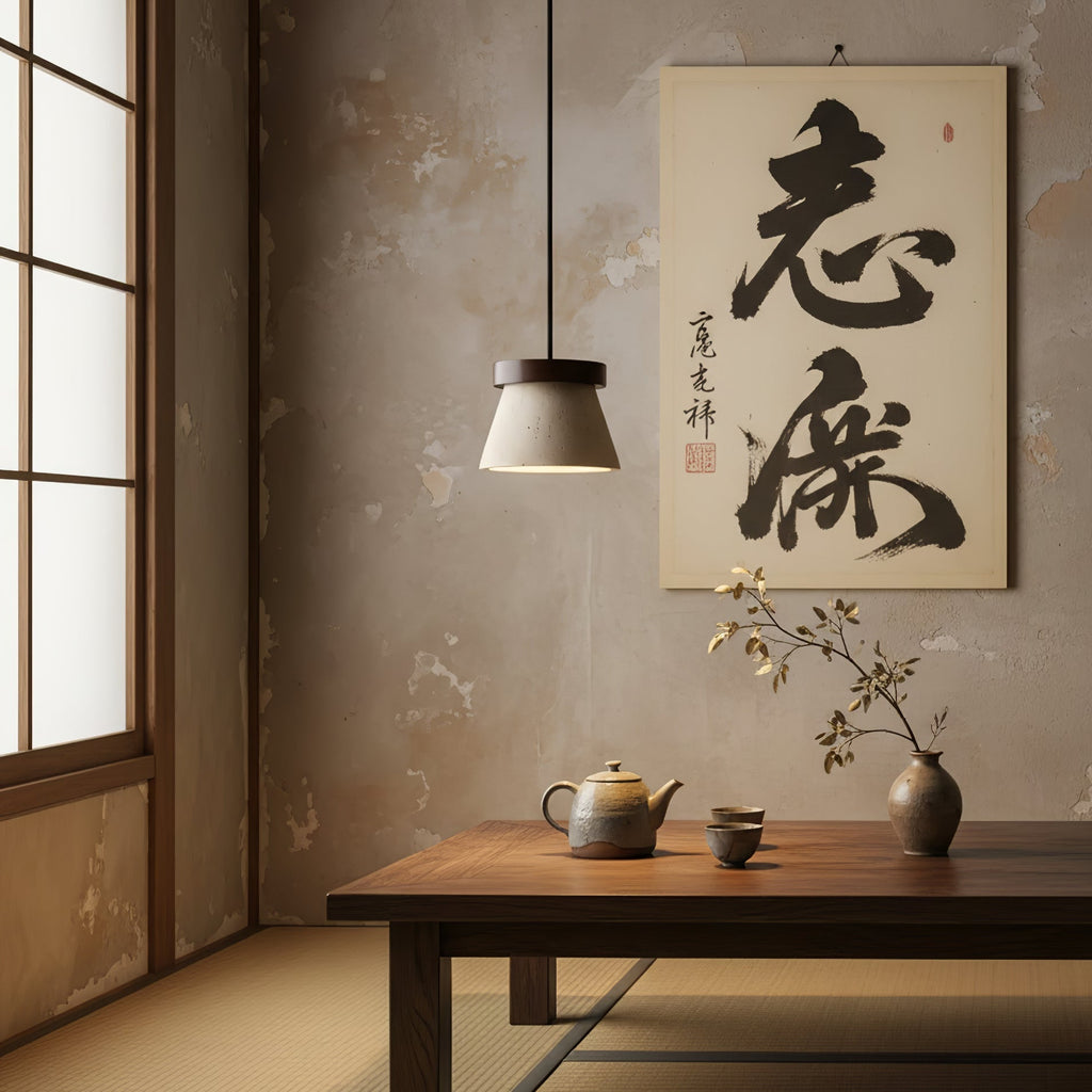 Travertine Cone Ring Pendant Light