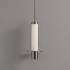 Cylindrical Plinth Alabaster Pendant Lamp