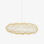 Golden Cloud Weave Pendant Light