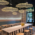 Golden Cloud Weave Pendant Light