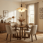 Vintage Pleated Petal Pendant Light