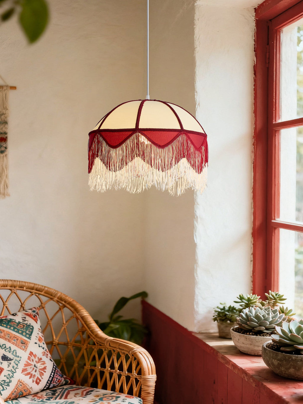 Cremisi Fringe Dome Pendant Light