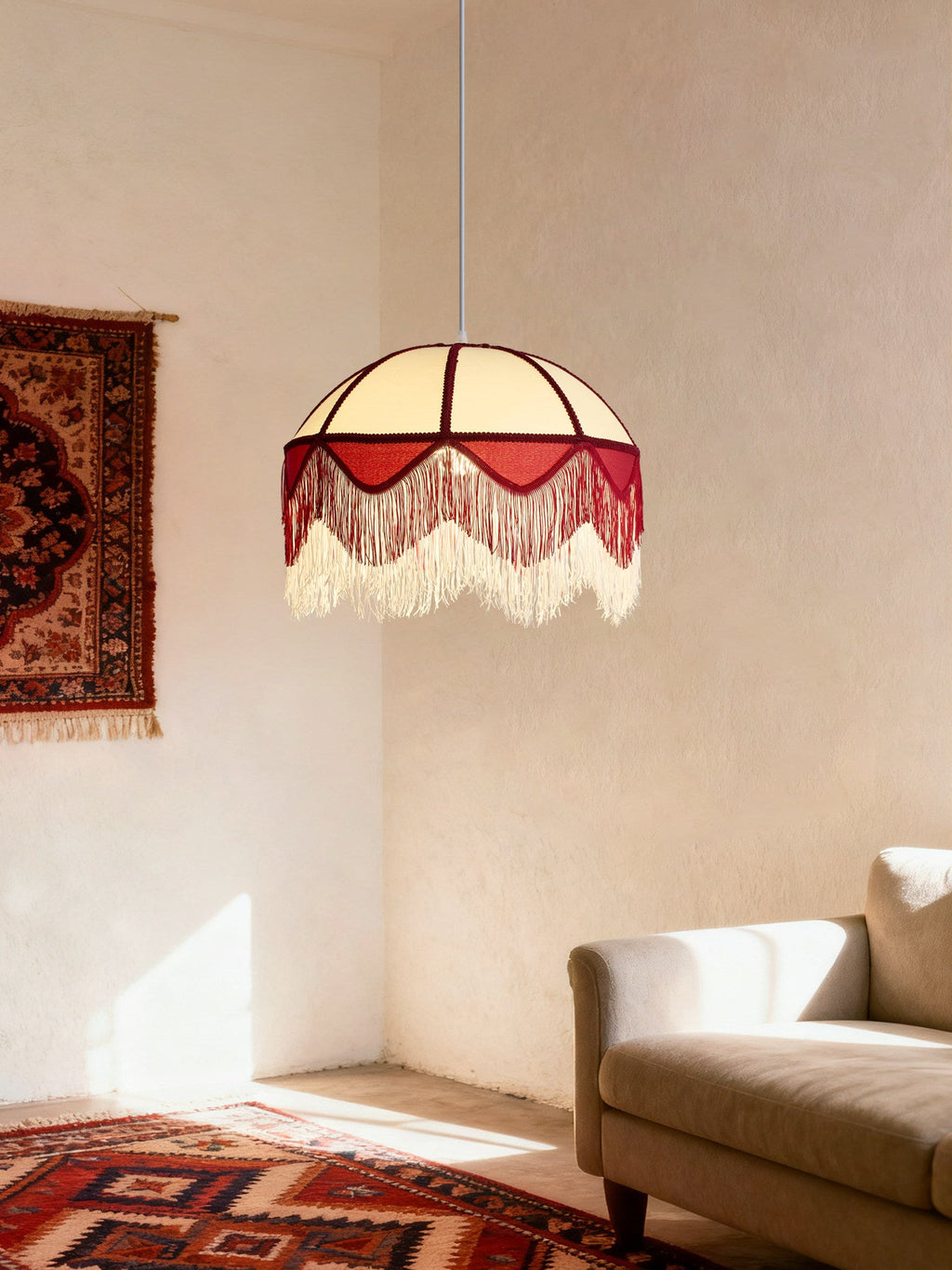 Cremisi Fringe Dome Pendant Light