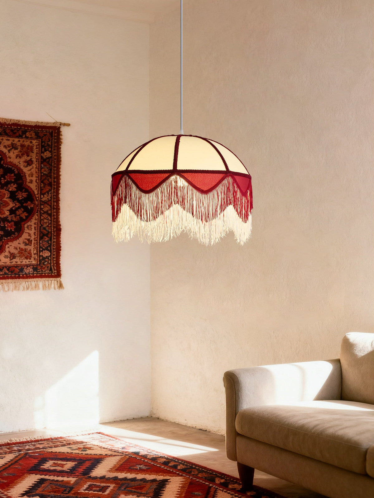 Cremisi Fringe Dome Pendant Light