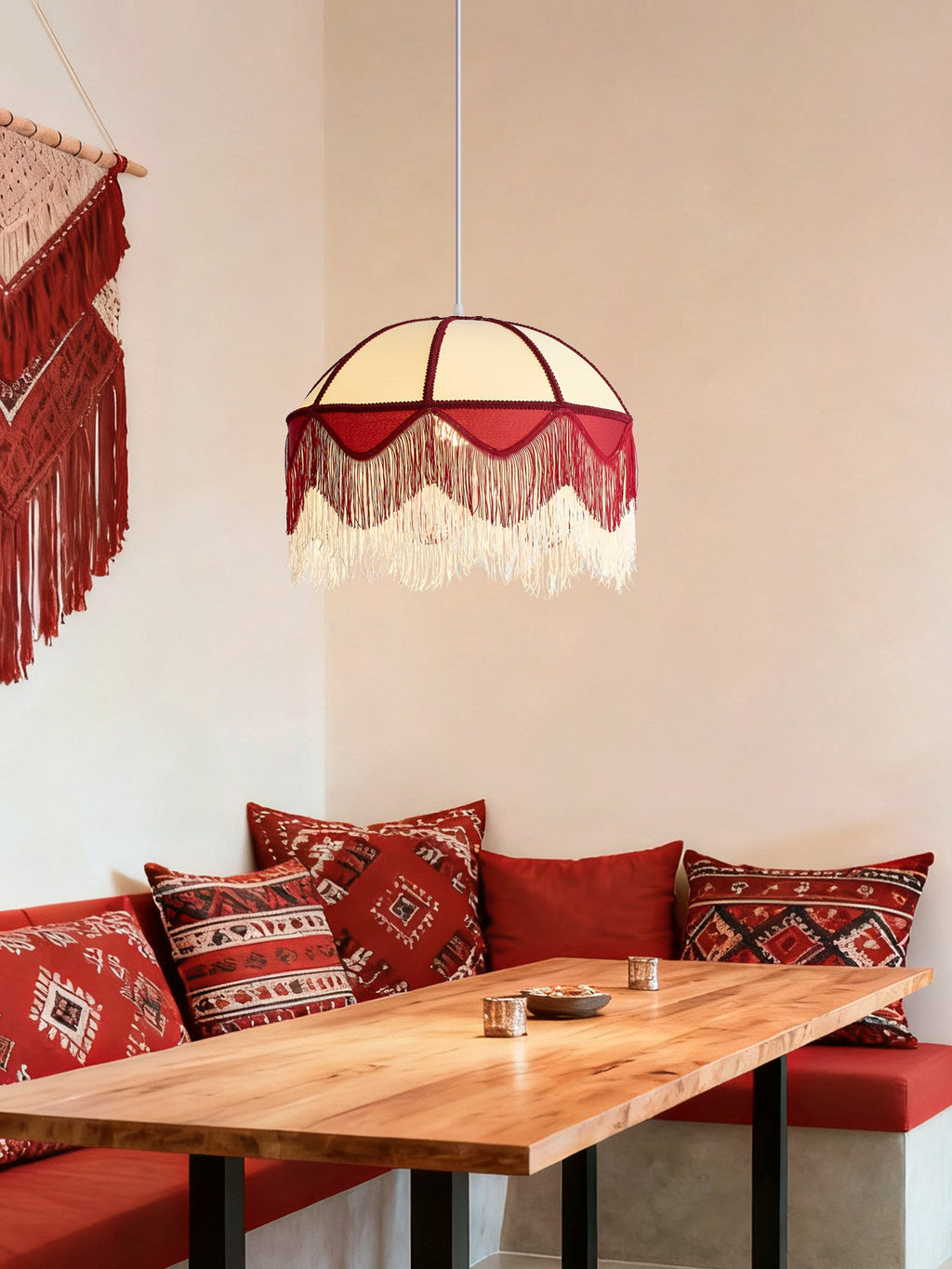 Cremisi Fringe Dome Pendant Light
