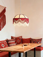 Cremisi Fringe Dome Pendant Light