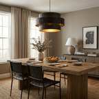 Layered Wood Veneer Pendant Light