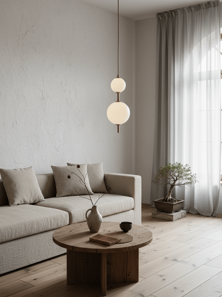 Vertical Globe Pendant Lamp