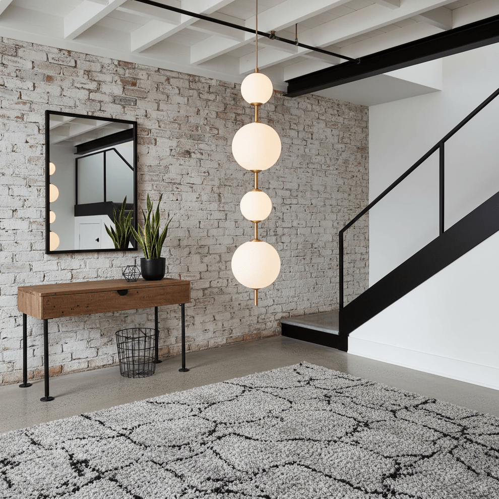 Vertical Globe Pendant Lamp
