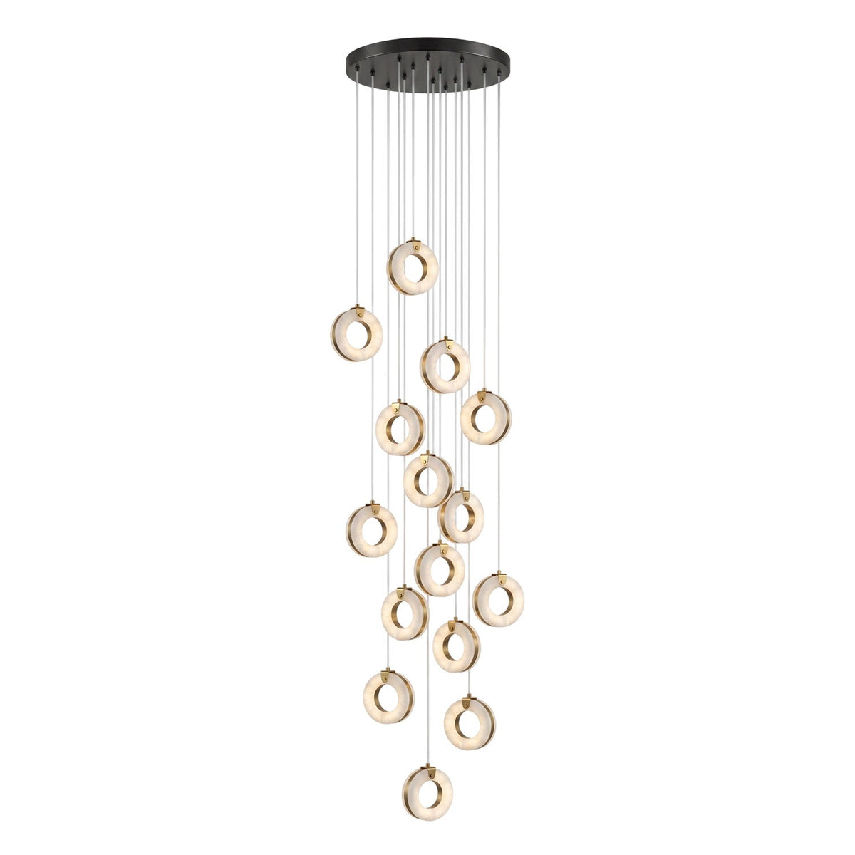 Alabaster Ring Pendant Light