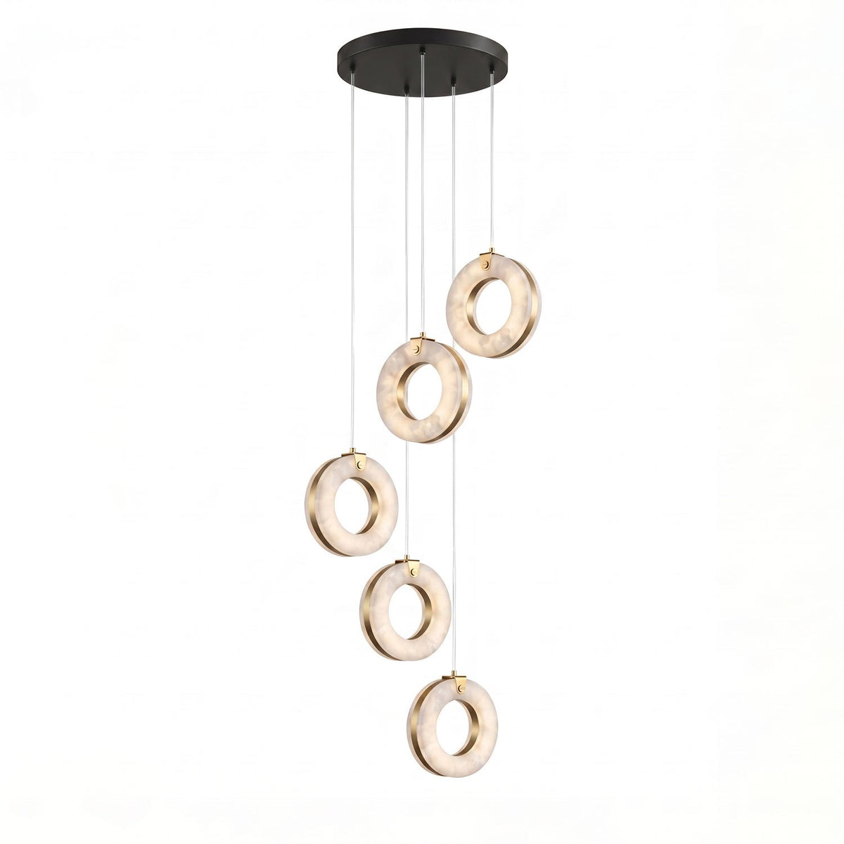 Alabaster Ring Pendant Light