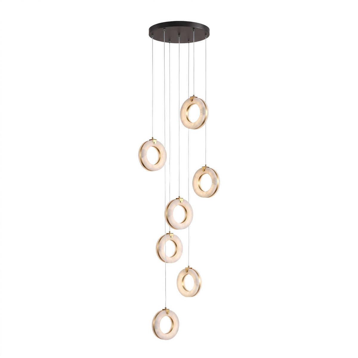 Alabaster Ring Pendant Light
