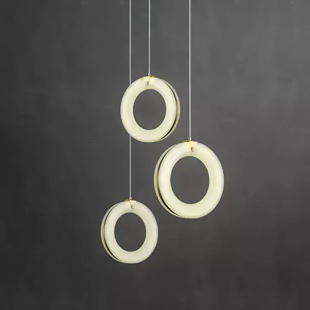 Alabaster Ring Pendant Light