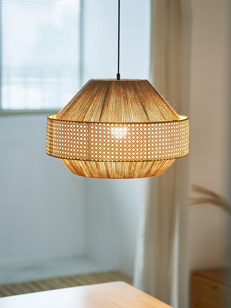 Jute Rattan Woven Pendant Lamp