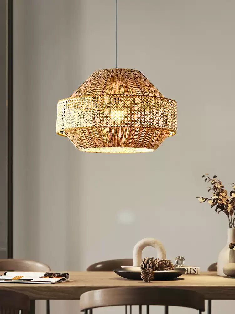 Jute Rattan Woven Pendant Lamp