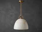 Aurelian Alabaster Dome Pendant Light