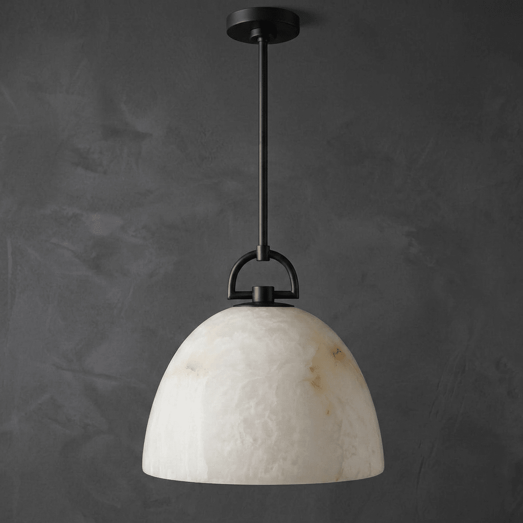 Aurelian Alabaster Dome Pendant Light