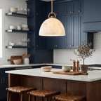 Aurelian Alabaster Dome Pendant Light