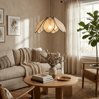 Lotus Petal Plant Fiber Pendant Lamp