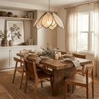 Lotus Petal Plant Fiber Pendant Lamp