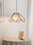 Lotus Petal Plant Fiber Pendant Lamp