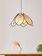 Lotus Petal Plant Fiber Pendant Lamp