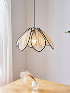 Lotus Petal Plant Fiber Pendant Lamp