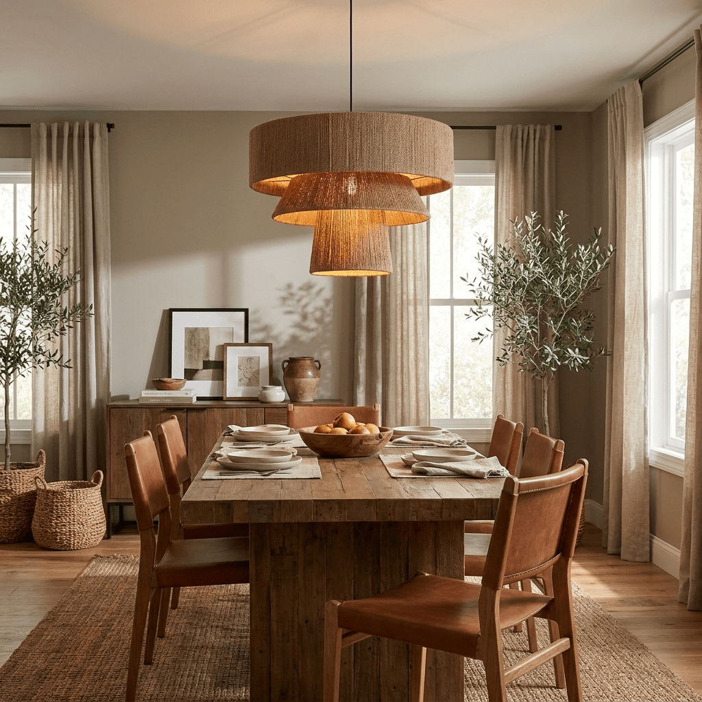 Twine Tiered Rope Pendant Lamp