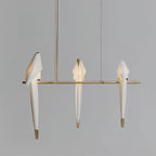 Paper Crane Bird LED Chandelier