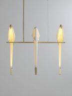 Paper Crane Bird LED Chandelier